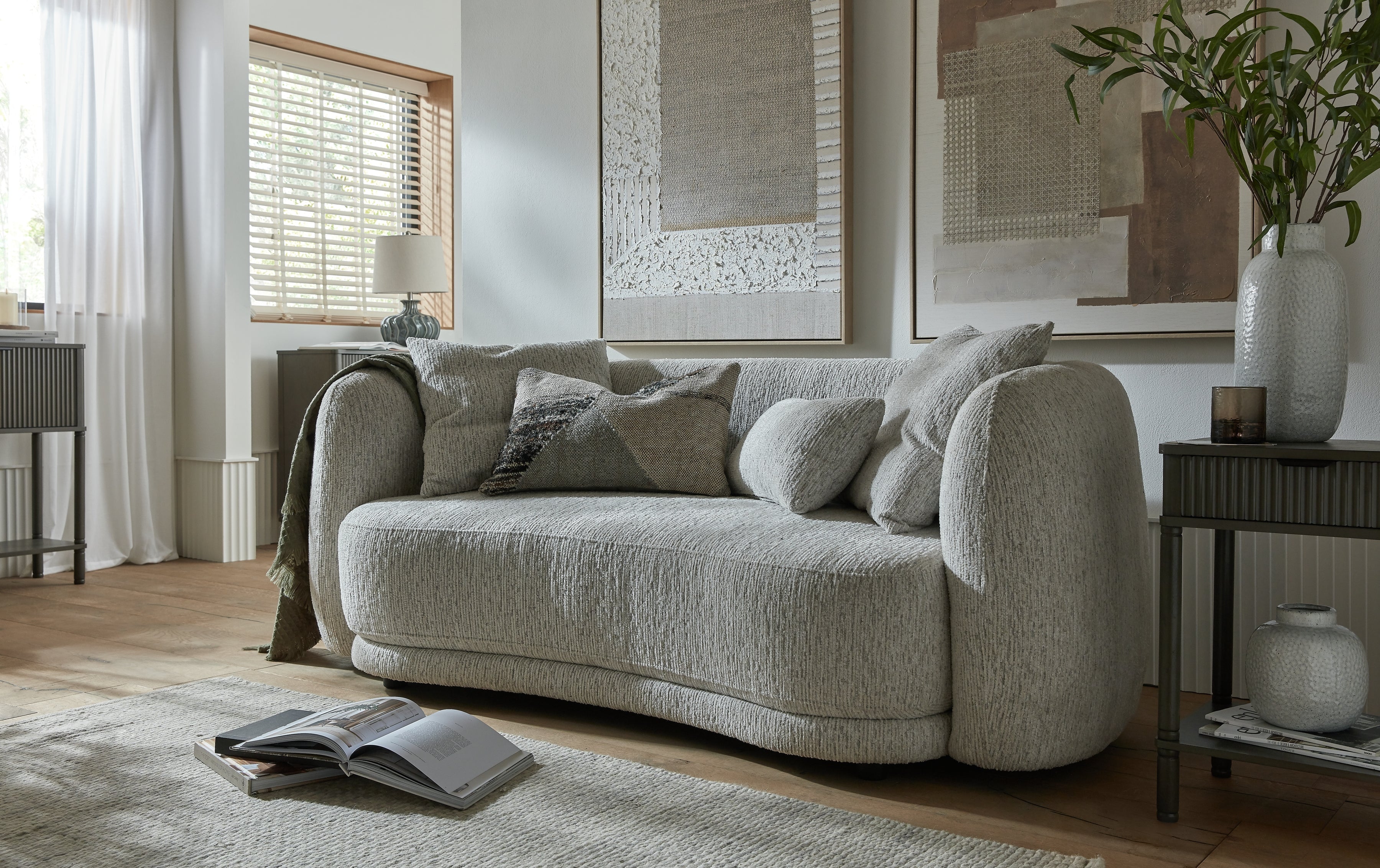 New home essentials, beautifully styled neutral living room