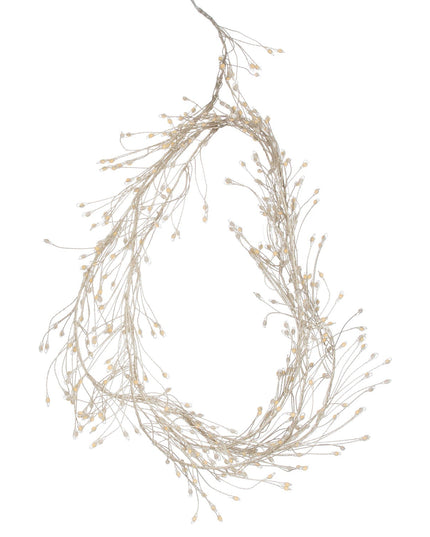 2.75m\9ft Plug-In LED 8 Sequence Warm White Cluster String