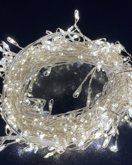 7.2m/23ft 6in Plug In LED Warm White Cluster Micro Lights