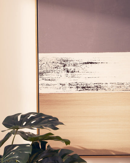 Astratto Canvas Gold and Grey Foil Wall Art
