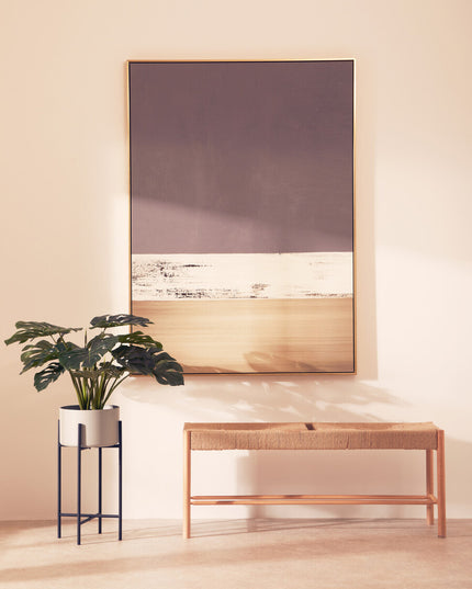 Astratto Canvas Gold and Grey Foil Wall Art