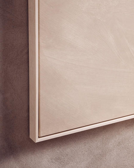 Astratto Canvas Natural And White Textured Plaster Wall Art