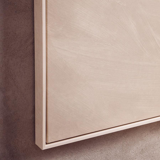 Astratto Canvas Natural And White Textured Plaster Wall Art