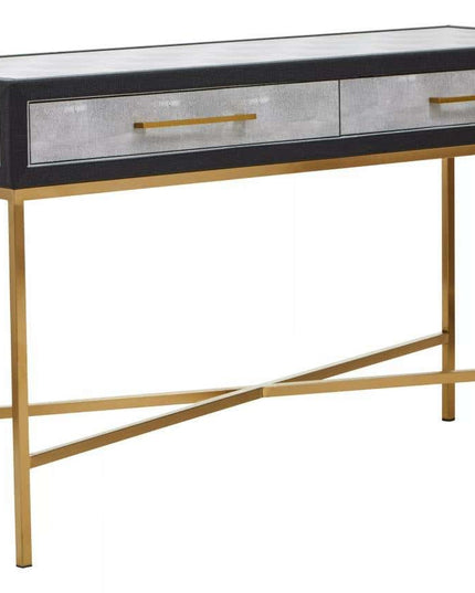 Cadiz Grey Shagreen Console Table