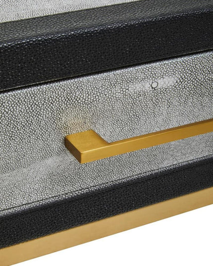 Cadiz Grey Shagreen Console Table