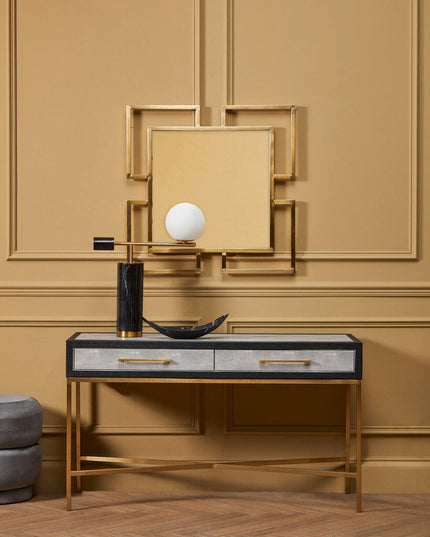 Cadiz Grey Shagreen Console Table
