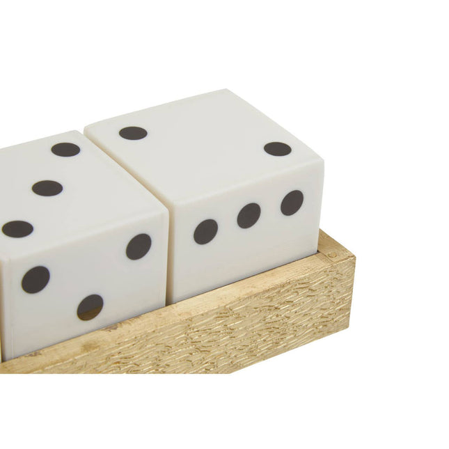 Churchill Games Gold Dice Set with 5 White Dice