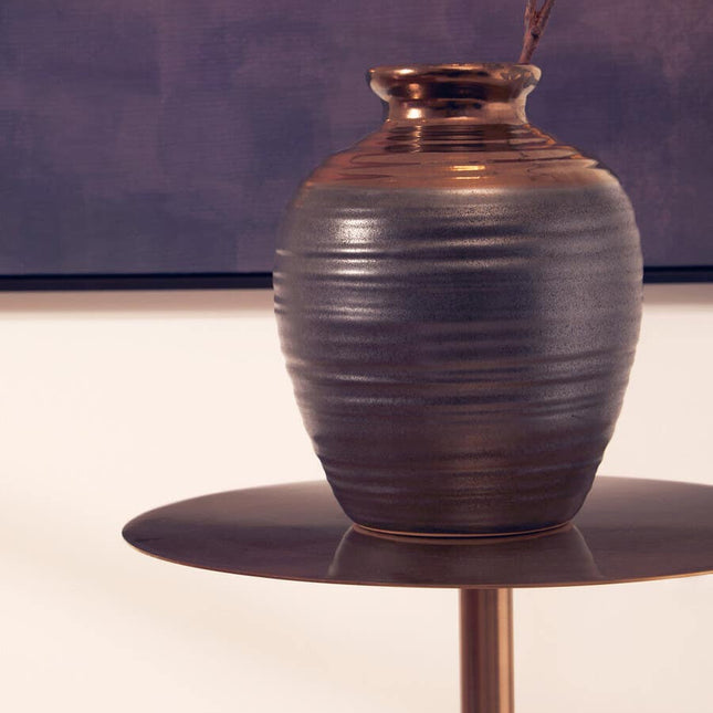 Zamak Large Barrel Vase