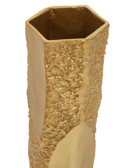 Dante Small Gold Textured Vase