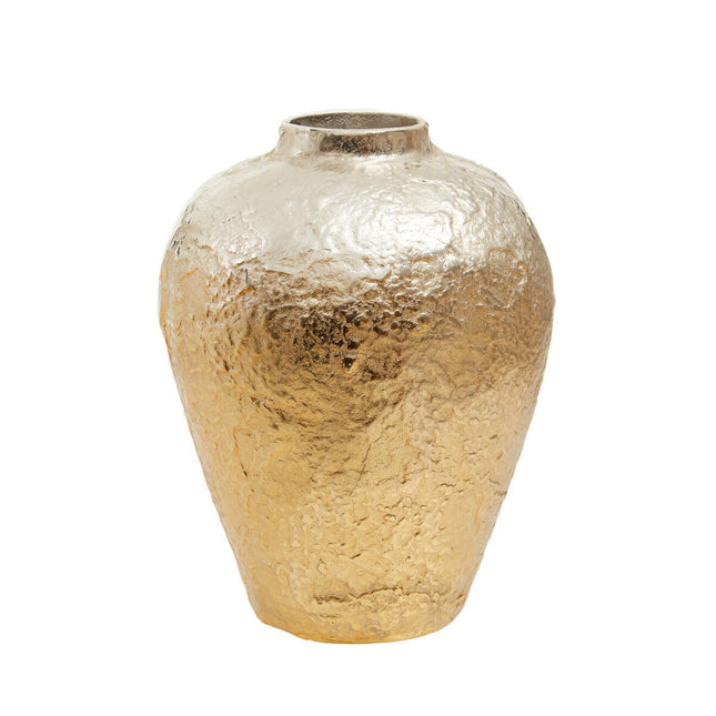Dion Large Ombre Silver and Gold Finish Vase