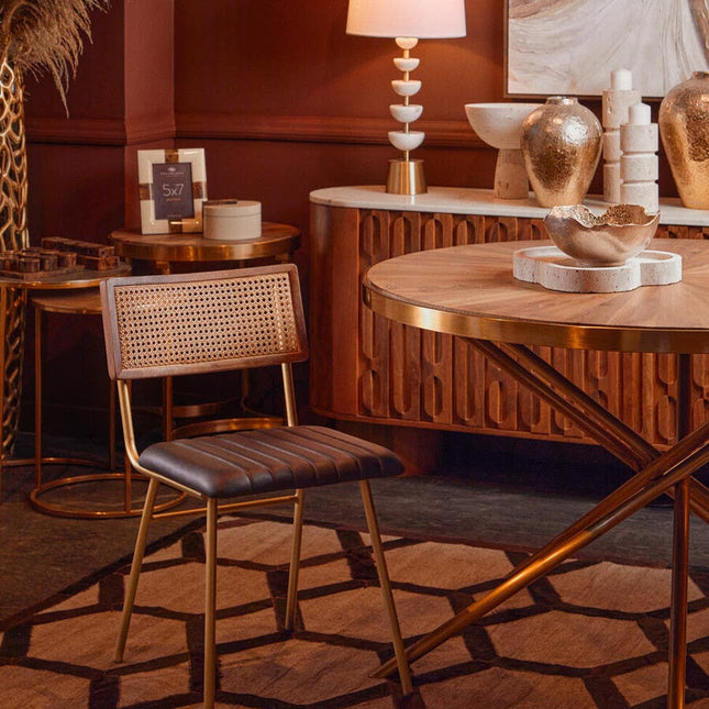 Dion Small Ombre Silver and Gold Finish Vase