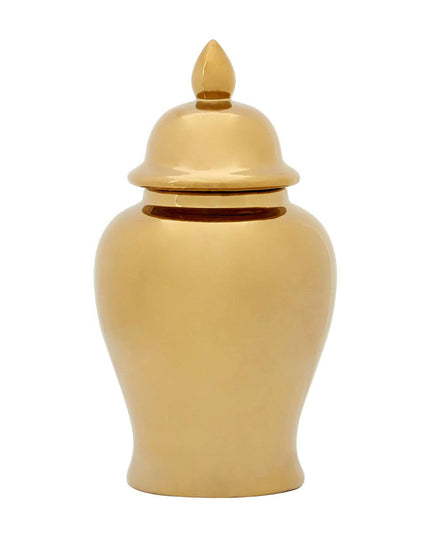 Kensington Townhouse Small Gold Ceramic Jar
