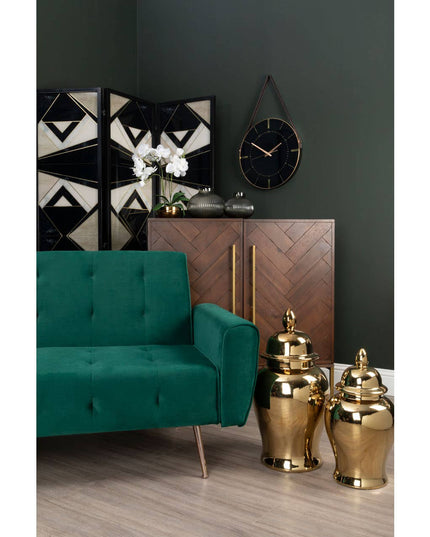 Kensington Townhouse Small Gold Ceramic Jar