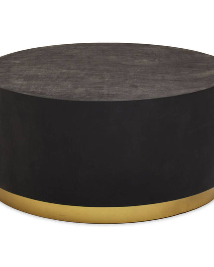 Naro Black And Gold Concrete Look Coffee Table
