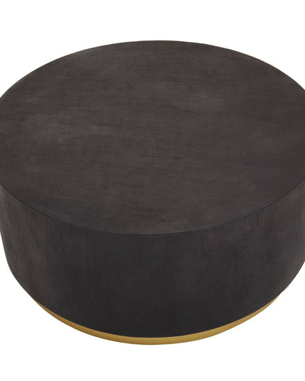 Naro Black And Gold Concrete Look Coffee Table