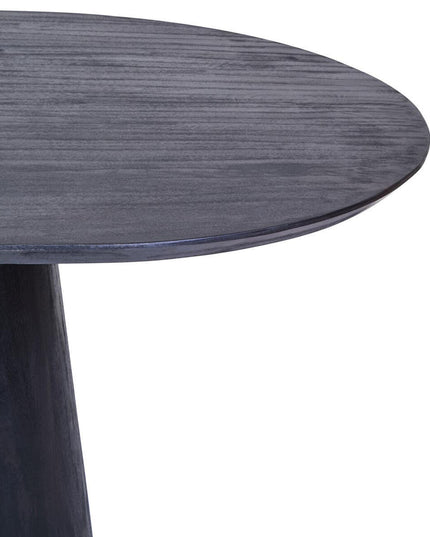 Perdoba Oval Mango Wood Black Finish Dining Table