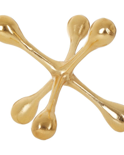 Prato Gold Finish Jack Sculpture