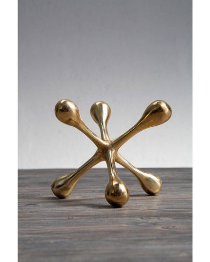 Prato Gold Finish Jack Sculpture