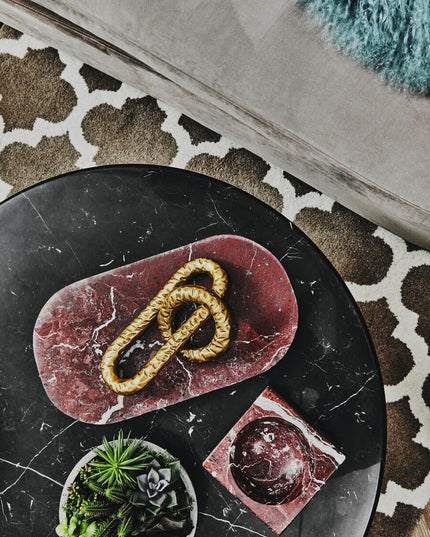 Prato Hammered Gold Chain Sculpture