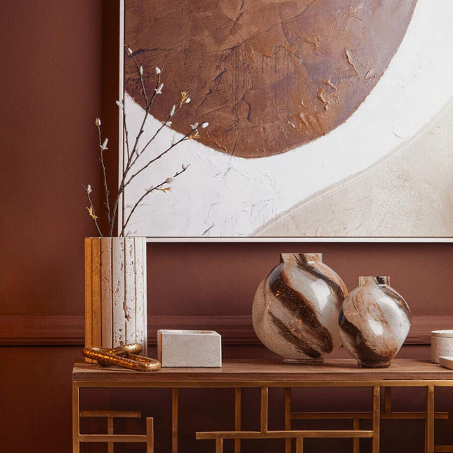 Prato Hammered Gold Chain Sculpture