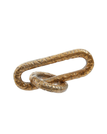 Prato Hammered Gold Chain Sculpture