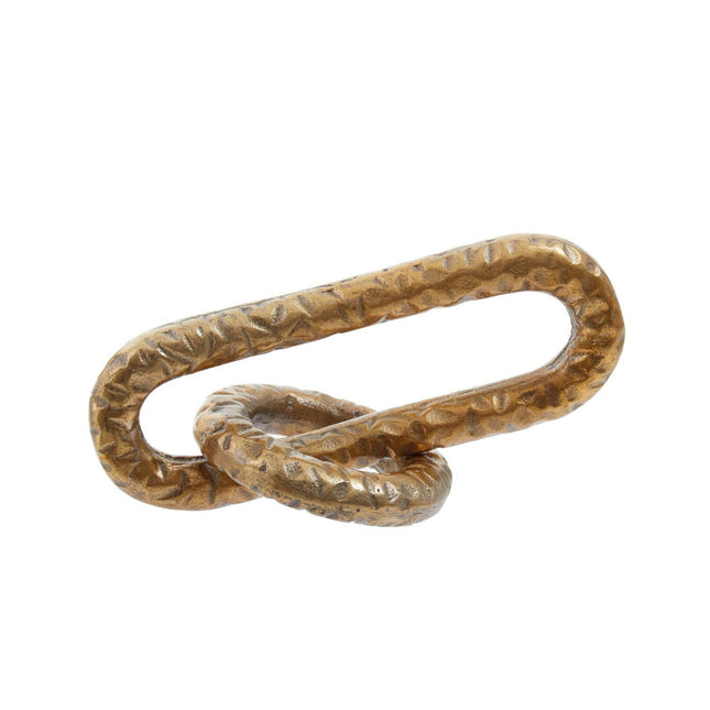 Prato Hammered Gold Chain Sculpture