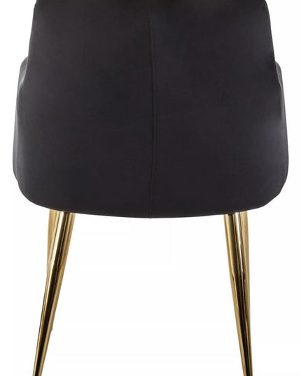 Tamzin Black Velvet Angular Dining Chair