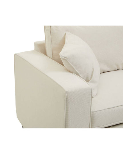 Valensole 3 Seat Cream Fabric Sofa