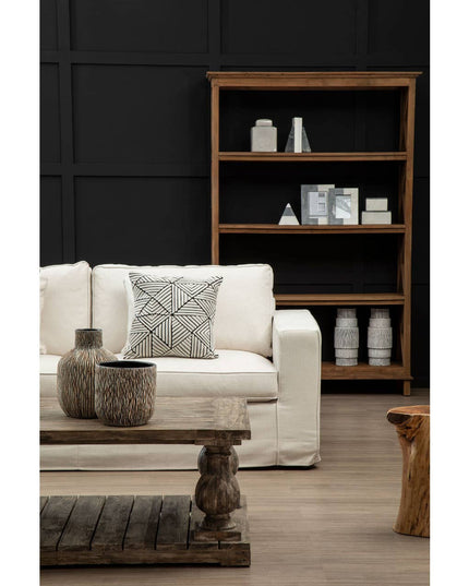 Valensole 3 Seat Cream Fabric Sofa