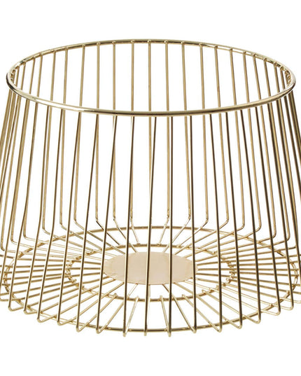 Vertex Deco Matte Gold Large Fruit Basket