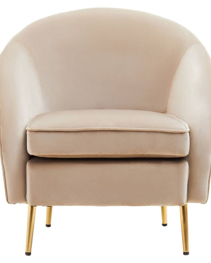Yasmeen Mink Velvet Armchair