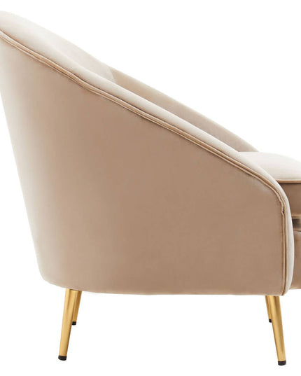 Yasmeen Mink Velvet Armchair