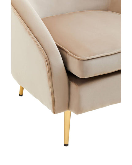 Yasmeen Mink Velvet Armchair