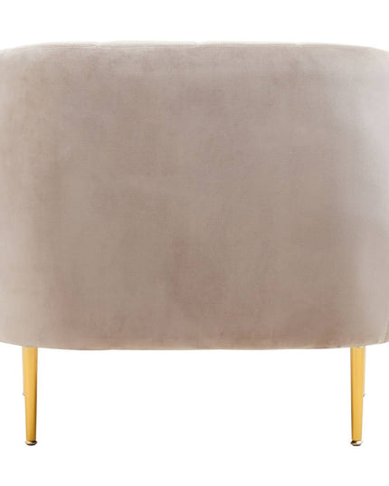 Yasmeen Mink Velvet Channel Detail Armchair