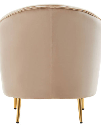 Yasmeen Mink Velvet Armchair
