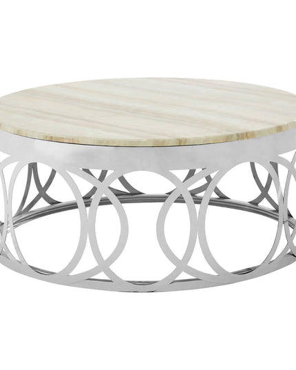 Yasmin White Marble Coffee Table
