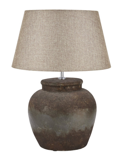 Aged Stone Ceramic Table Lamp