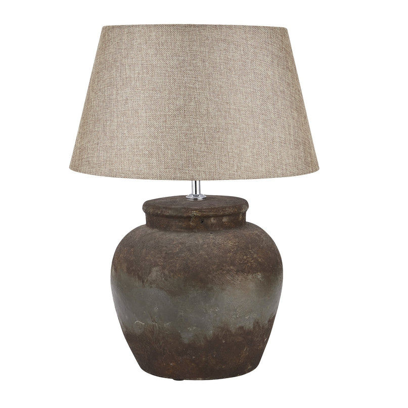 Aged Stone Ceramic Table Lamp