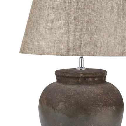 Aged Stone Ceramic Table Lamp