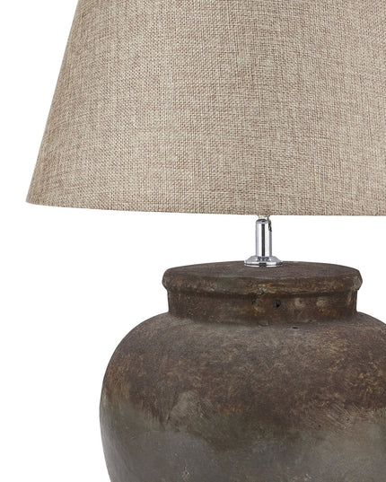 Aged Stone Ceramic Table Lamp