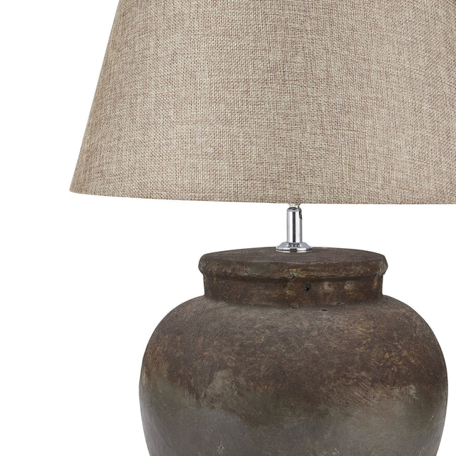 Aged Stone Ceramic Table Lamp