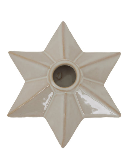 Alora Ceramic Angled Star Candle Holder