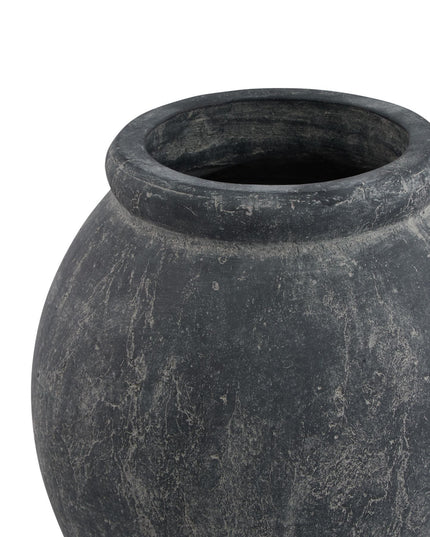 Amalfi Grey Jar Shaped Planter