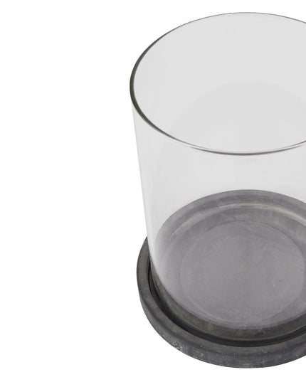 Amalfi Grey Large Hurricane Lantern