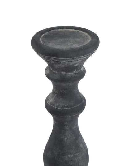 Amalfi Large Grey  Column Candle Holder
