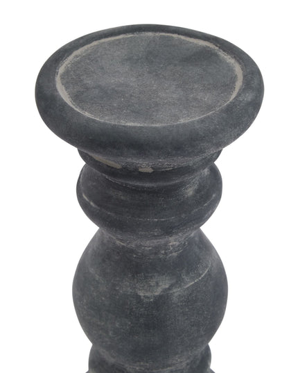 Amalfi Small Grey  Column Candle Holder