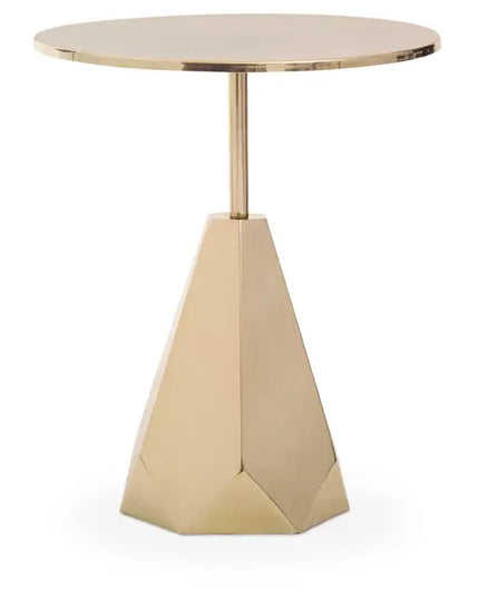 Amira Shiny Gold Side Table