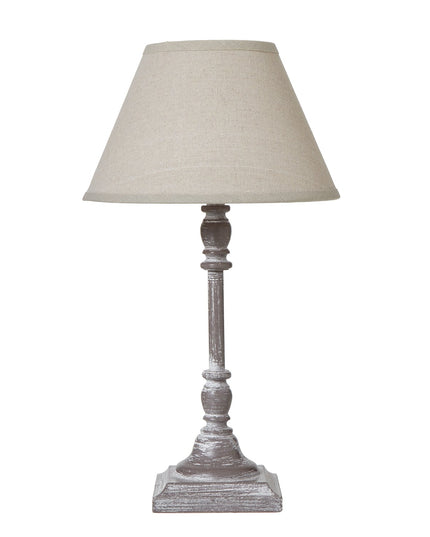 Antia Stem Table Lamp With Linen Shade