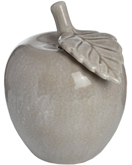 Antique Grey Large Ceramic Apple
