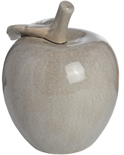 Antique Grey Large Ceramic Apple